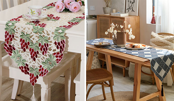 桌旗桌布激光裁剪切割，餐桌上的儀式感