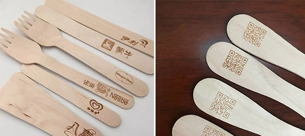 冷飲雪糕木棒雕刻打字，激光打標機輕松完成