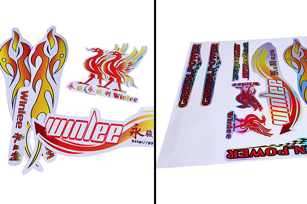 汽車車貼貼紙個(gè)性車標(biāo)激光切割工藝