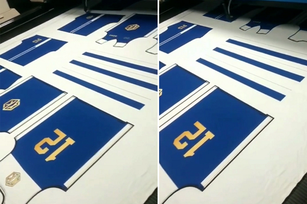 電動(dòng)車擋風(fēng)被切割“利器”—印花布料開(kāi)料機(jī)