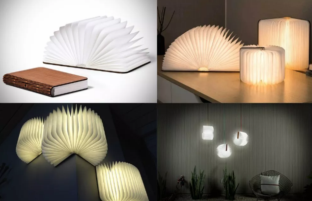 激光切割木質(zhì)書頁燈：無言的陪伴，無形的溫暖！