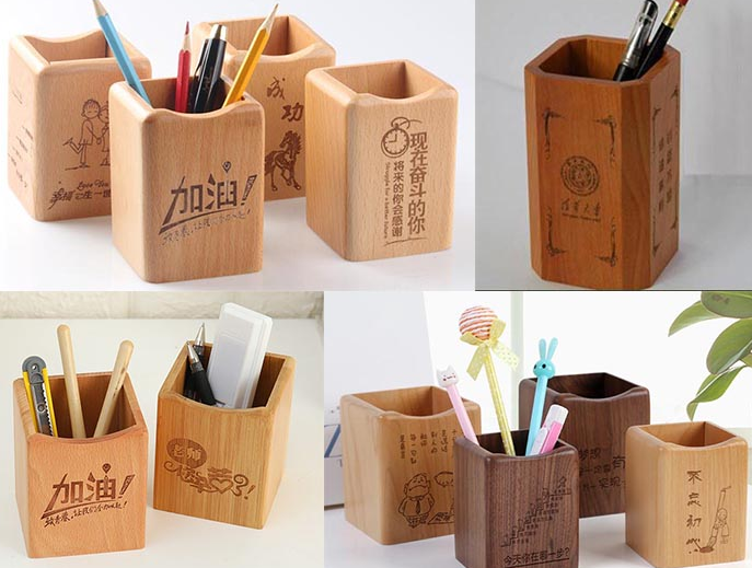 激光雕刻筆筒，書房更添文藝氣息