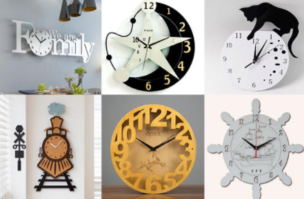 激光雕刻掛鐘，一寸光陰一寸金