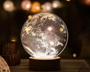 激光雕刻亞克力夜燈，裝點(diǎn)你的夢鄉(xiāng)