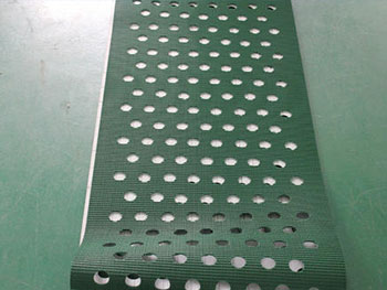 傳送帶用什么打孔？