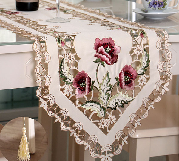 桌旗桌布激光裁剪切割，餐桌上的儀式感