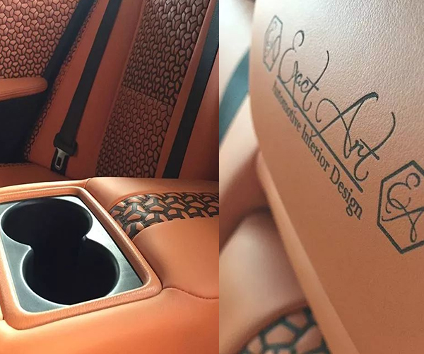 汽車(chē)坐墊激光打標(biāo),愛(ài)車(chē)升級(jí)秒秒鐘！