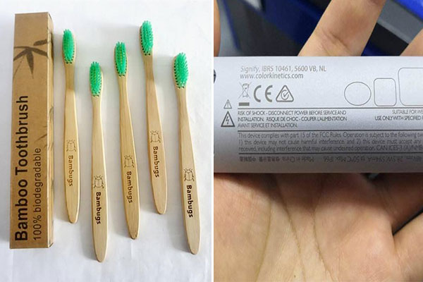 木質(zhì)塑料電動牙刷打標刻字設(shè)備——牙刷激光打標機