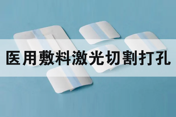 醫(yī)用敷料傷口貼切割打孔設備—無紡布激光切割機